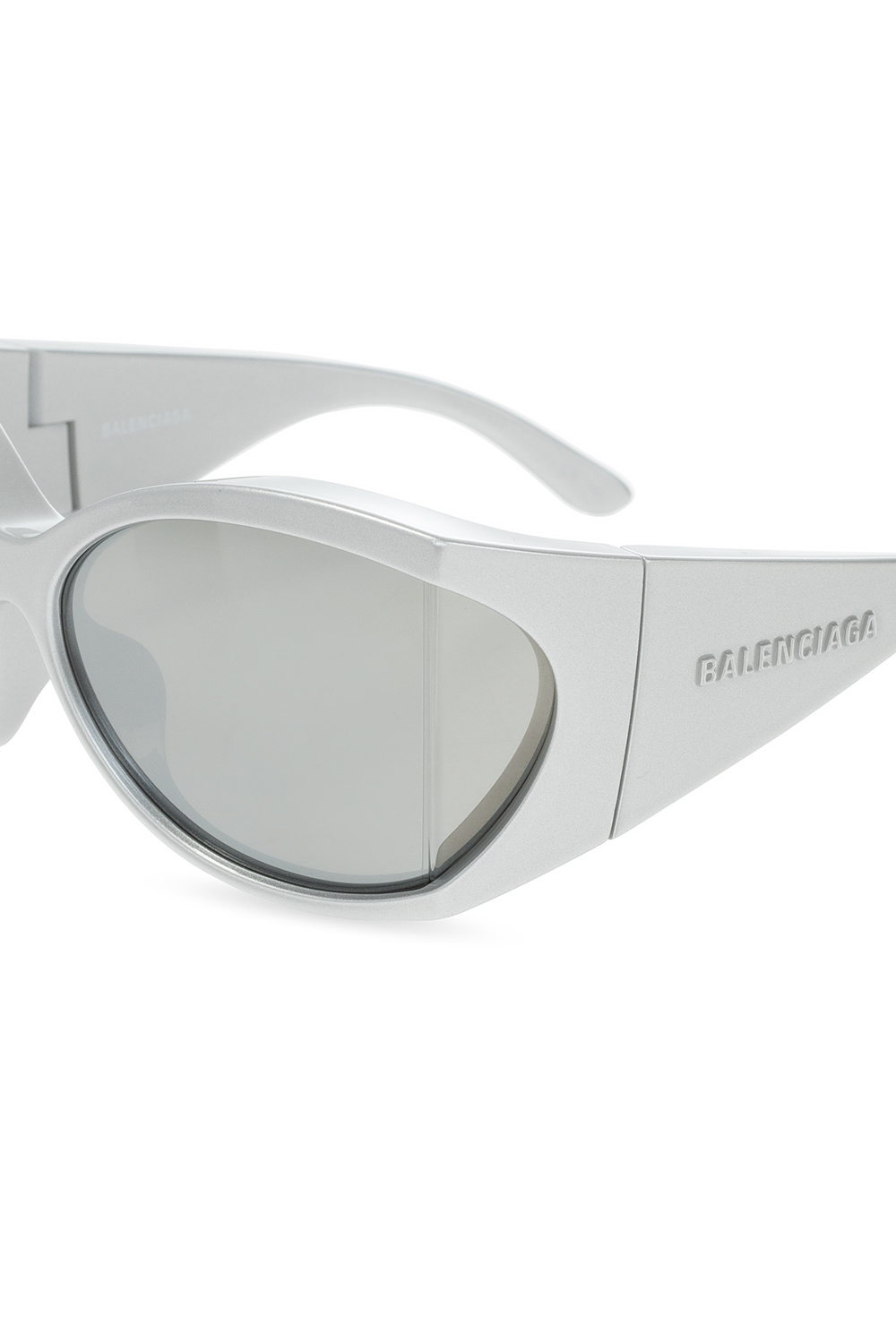 Balenciaga marble-effect square-frame sunglasses